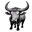 Chinese Ox tattoo design idea