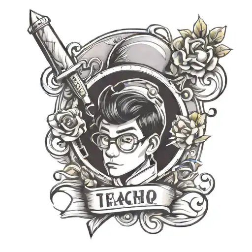 A tattoo about students and teacher, limited bond, ELCiD, design only tattoo design idea