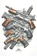 arsenal weapons  tattoo design idea