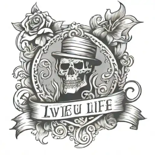 live your life to the fullest you never know whats gonna happen next tattoo design idea