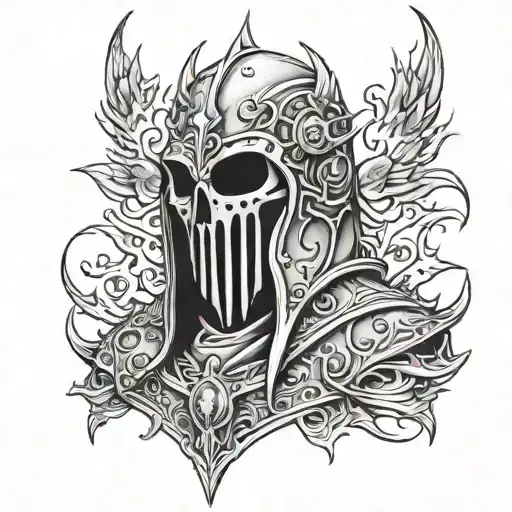 Lich king tattoo design idea