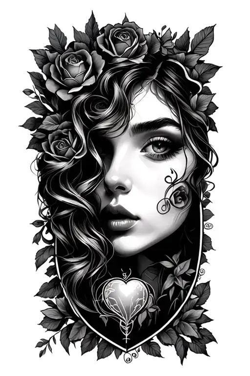 lost love one tattoo design idea