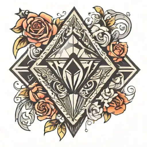 diamond shape overlap tattoo band tattoo tattoo design idea