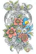azores islands tattoo design idea