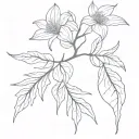 melissa plant tattoo design idea