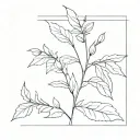 melissa plant tattoo design idea