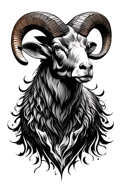 aries ram tattoo design idea