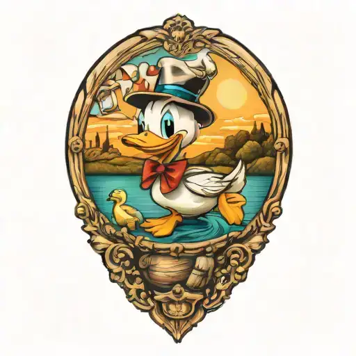 DUCK TALES DISNEY tattoo design idea