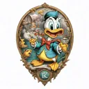 DUCK TALES DISNEY tattoo design idea