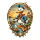 DUCK TALES DISNEY tattoo design idea