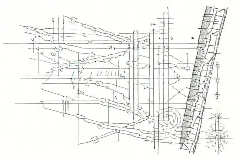 ogham writing tattoo design idea