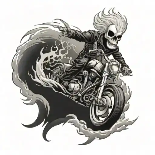 ghost rider in the sky tattoo design idea
