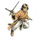 luke skywalker tattoo design idea