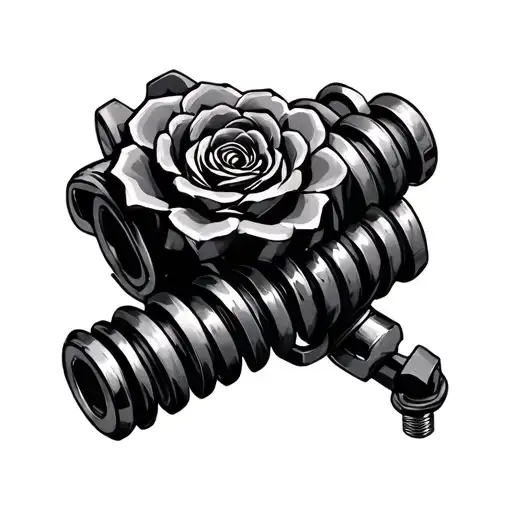 Camshaft tattoo design idea