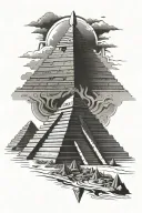 Aztec Pyramid tattoo design idea