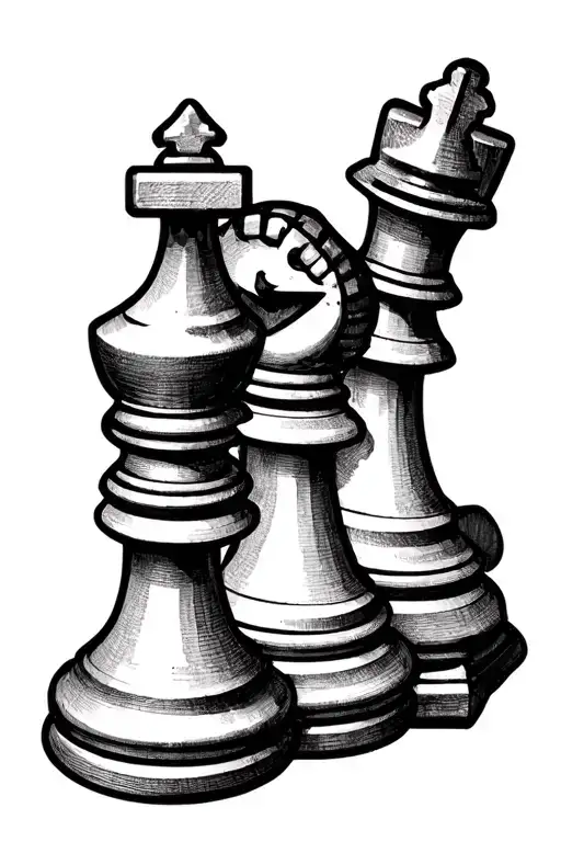 Chess Pieces bishop chess piece tattoo design idea