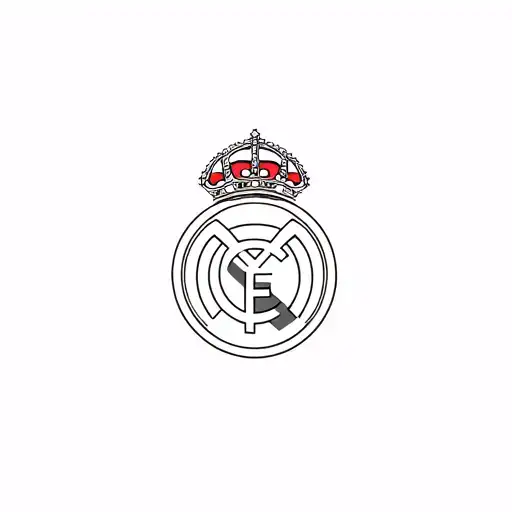 real madrid logo incorporated tattoo design idea