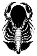 sign of scorpio that has power and intuition to follow the right path as a truthful person and honest tattoo design idea