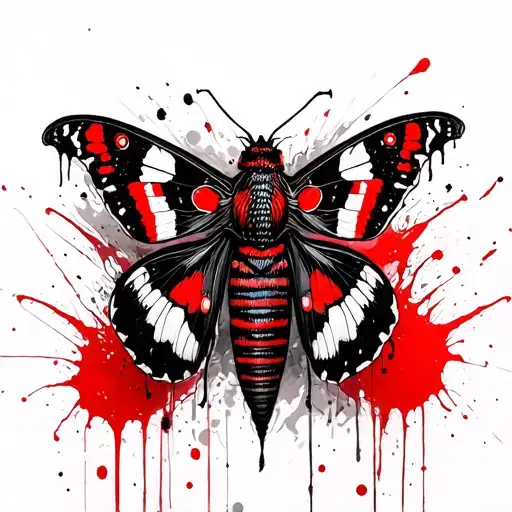 Mandala Moth tattoo design idea