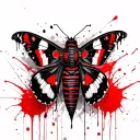 Mandala Moth tattoo design idea