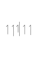 1111 numbers tattoo design idea