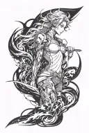 solo Leveling anime tattoo design idea