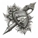 Arsenal tattoo design idea