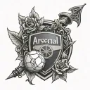 Arsenal tattoo design idea