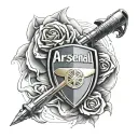 Arsenal tattoo design idea