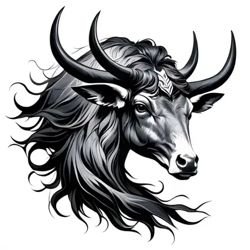 Taurus female male Sagittarius tattoo design idea