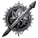 Viking Sword tattoo design idea