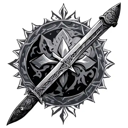 Viking Sword tattoo design idea