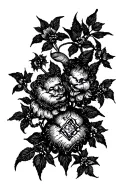 The date of birth of the second child in Old Slavonic tattoo design idea