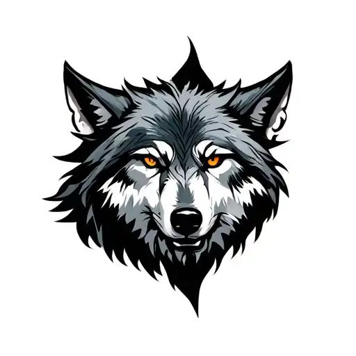 Witcher Wolf tattoo design idea