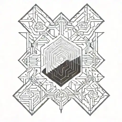 mirror porter robinson inspired tattoo design idea