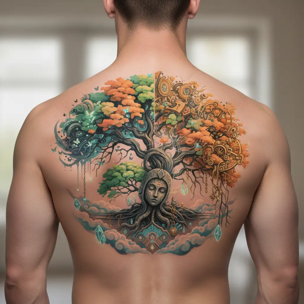 willow tree  tattoo design idea