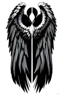 Archangel wings only spread tattoo design idea