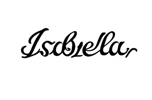 "Isabella" tattoo design idea