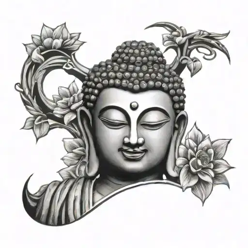 Buddha tattoo design idea