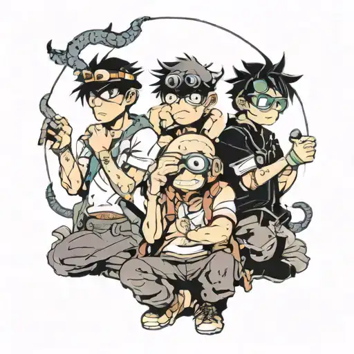 code name kids next door see no evil hear no evil speak no evil tattoo design idea