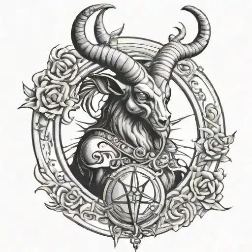 Trimûrti baphomet pointed tattoo design tattoo design idea
