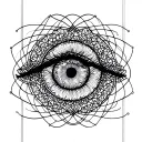 fractals, sacred geometry patterns, eye, third eye, shadowself, carl jung, common unconcious tattoo design idea