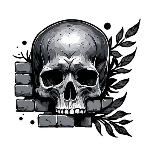 Brick tattoo design idea