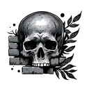 Brick tattoo design idea