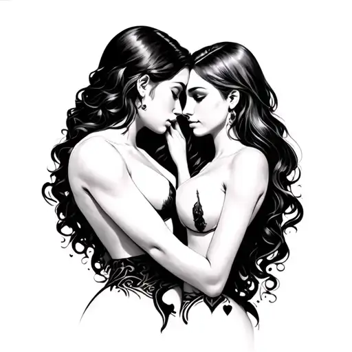 Kirill Polina Friendship love sex tattoo design idea