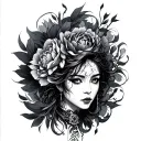 Satori Gojo tattoo design idea