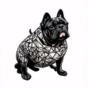 maltese dog tattoo design idea