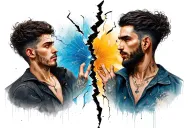 broken me vs me tattoo design idea