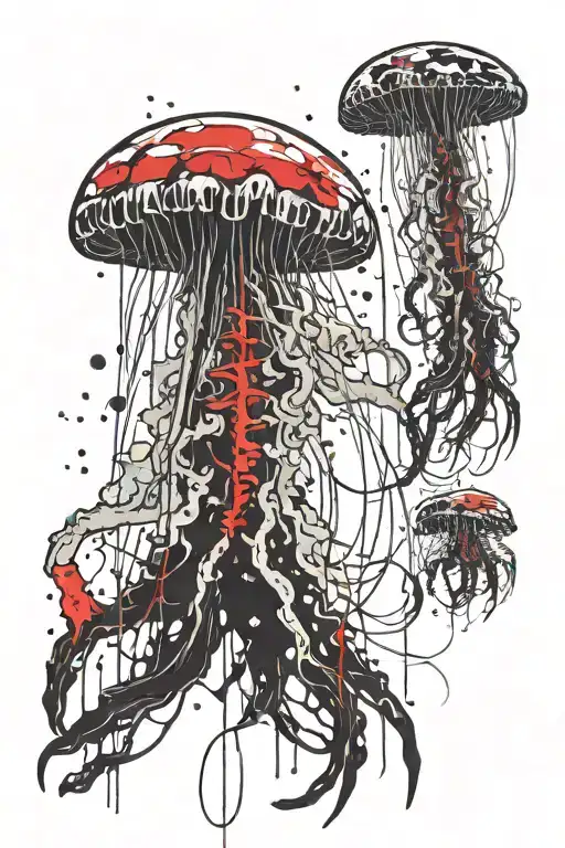 jellyfish tattoo design idea