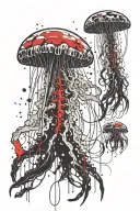 jellyfish tattoo design idea